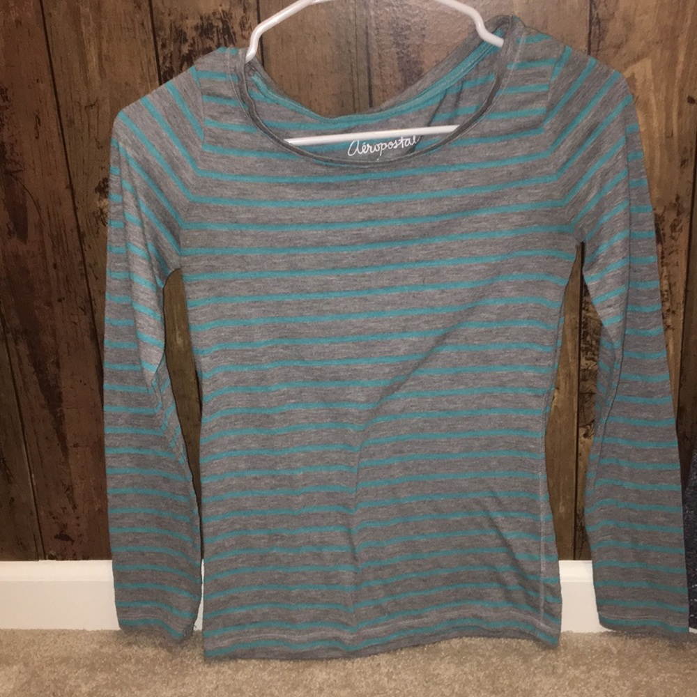 AERO striped long sleeve! Super stretchy - Picture 1 of 1